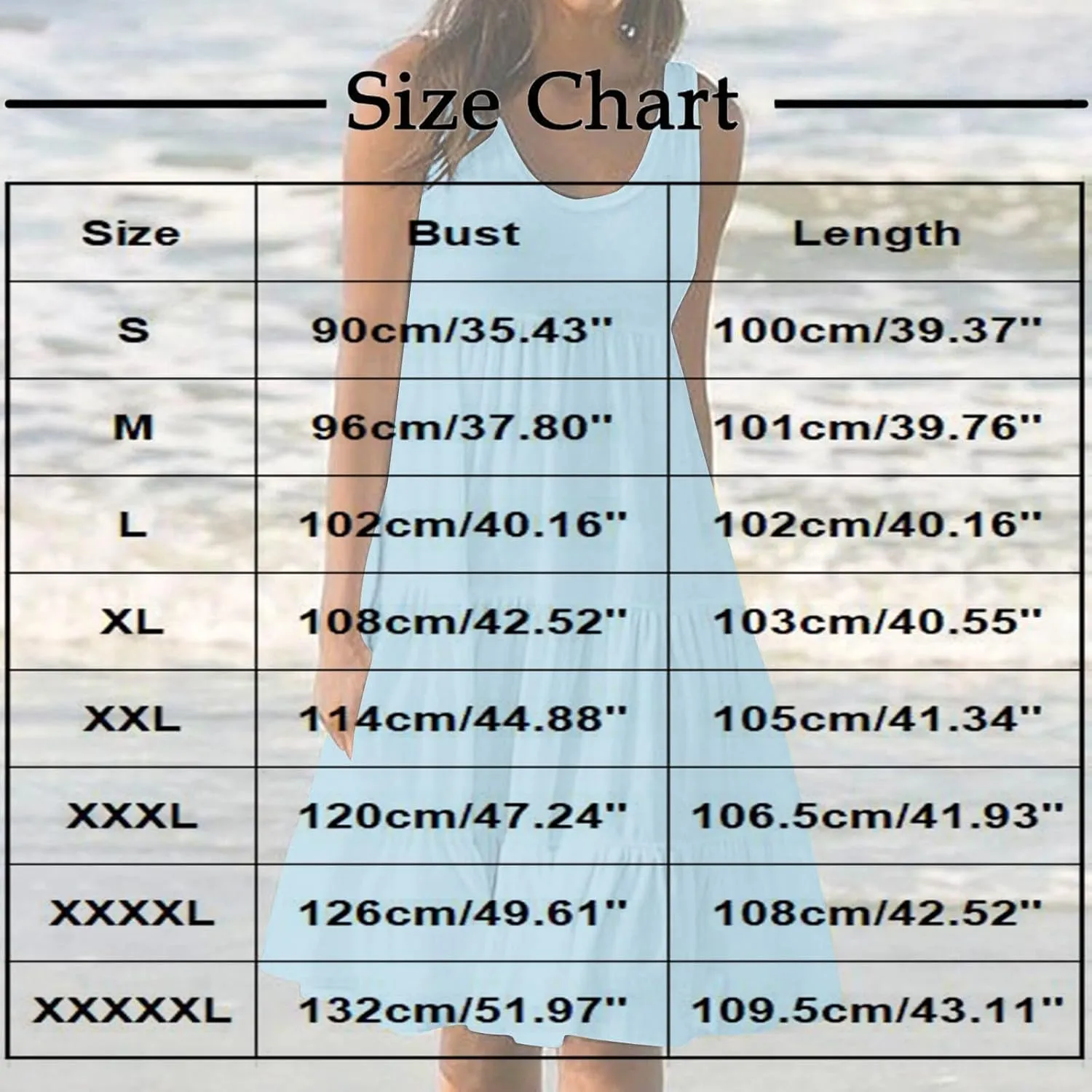 Womens Summer Sleeveless Dresses Beach Vacation Casual Sundress Gradient Ruffle Tiered Flowy A-Line Boho Dress