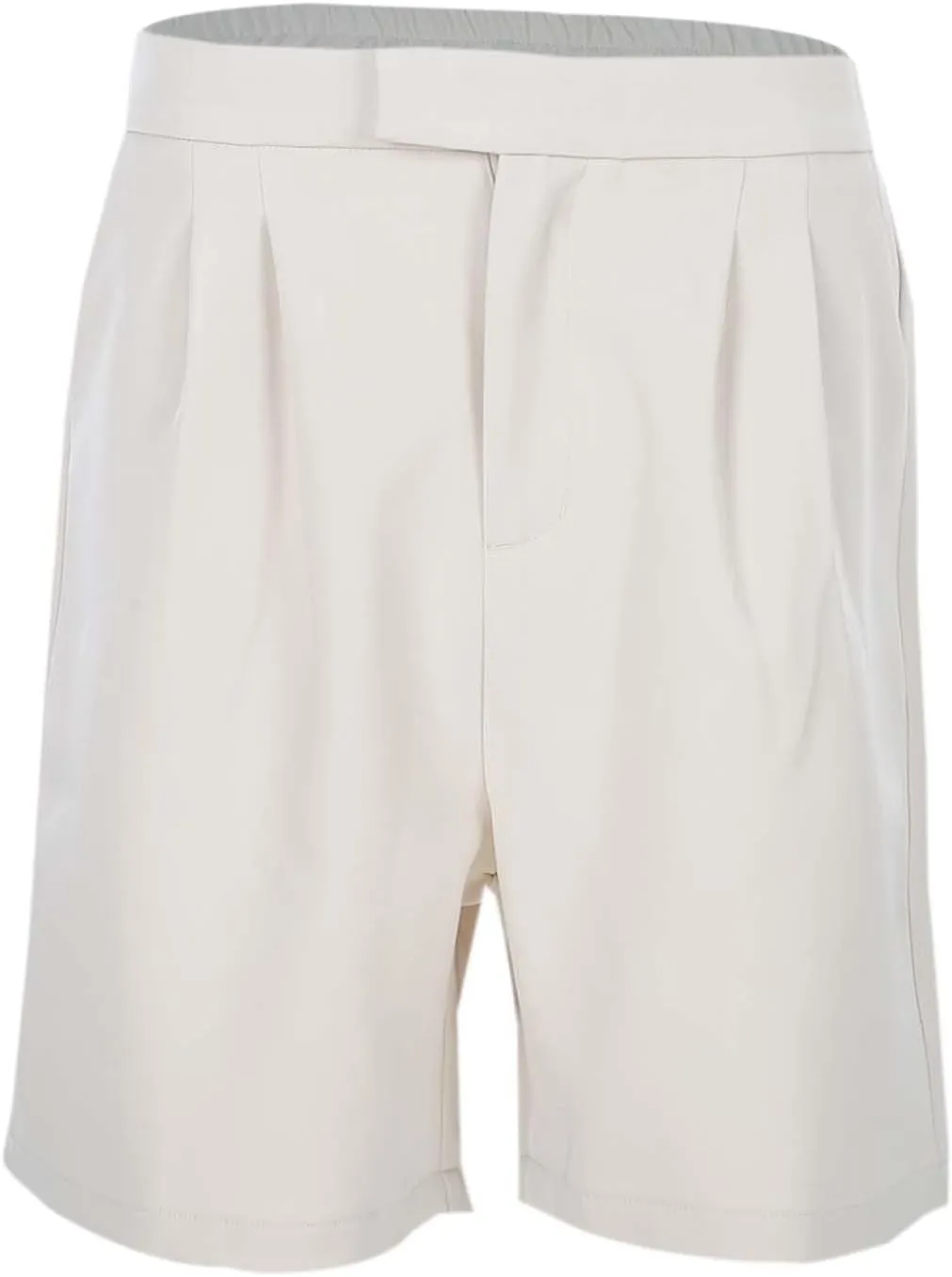 Womens Summer Suit Short Elastic High Waist Wide Leg Dressy Stretch Solid Color Lightweight Shorts with Pockets