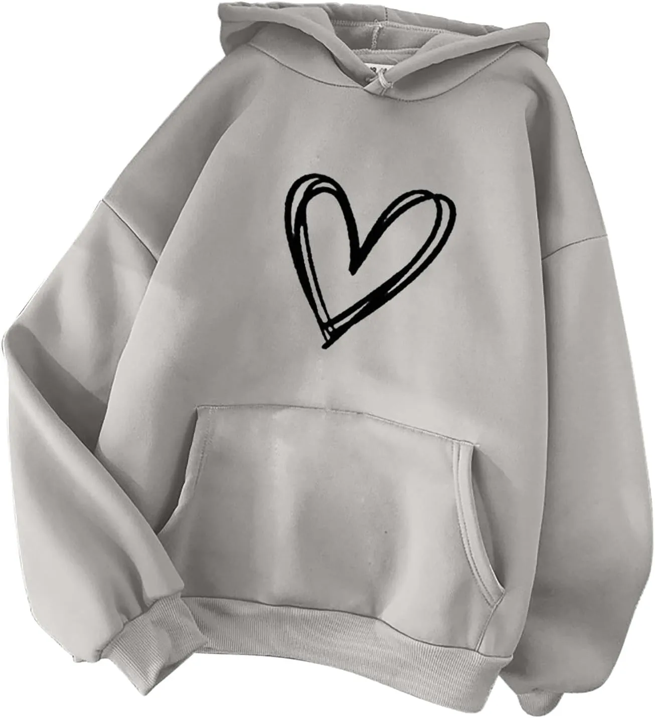 Womens Zip Up Hoodies,Teen Girl Heart Shape Sweater Long Sleeve Hoodies Valentine's Day Drawstring Pullover Tops