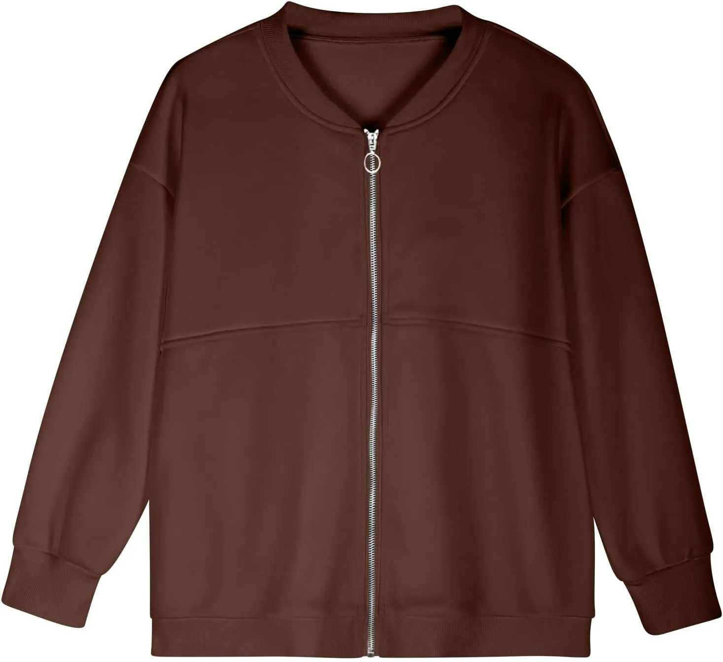 Women's Zip Up Sweatshirt Casual Long Sleeve Cropped Hoodies Fall Jacket 2024 Fashion Fleece Comfy Gym Pullover Tops