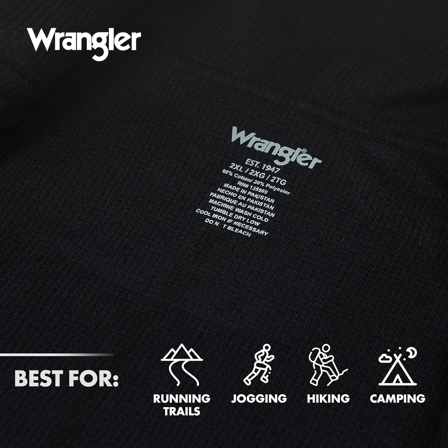 Wrangler Hoodies for Men Big and Tall - Thermal Lined Zip Up Sweatshirt