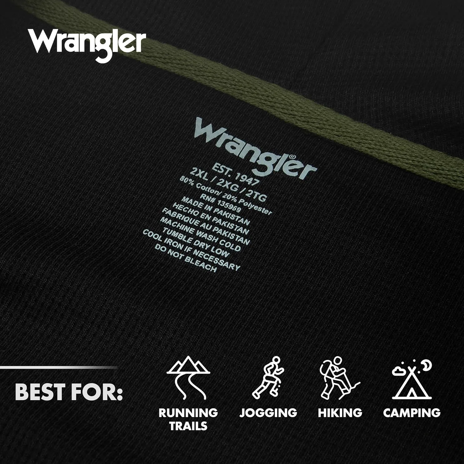 Wrangler Hoodies for Men Big and Tall - Thermal Lined Zip Up Sweatshirt