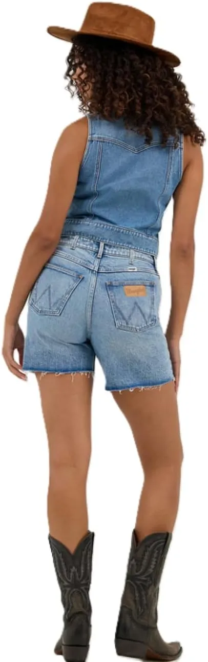 Wrangler Women's High Rise Mid Length Cowboy Jean Shorts - Dallas - 112364623