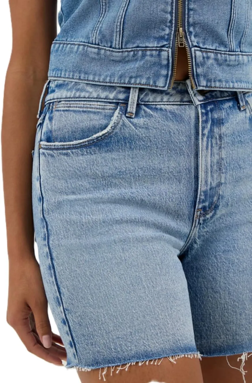 Wrangler Women's High Rise Mid Length Cowboy Jean Shorts - Dallas - 112364623