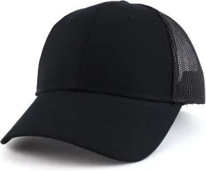 Youth Size Kid's Cotton Twill 6 Panel Trucker Mesh Baseball Cap