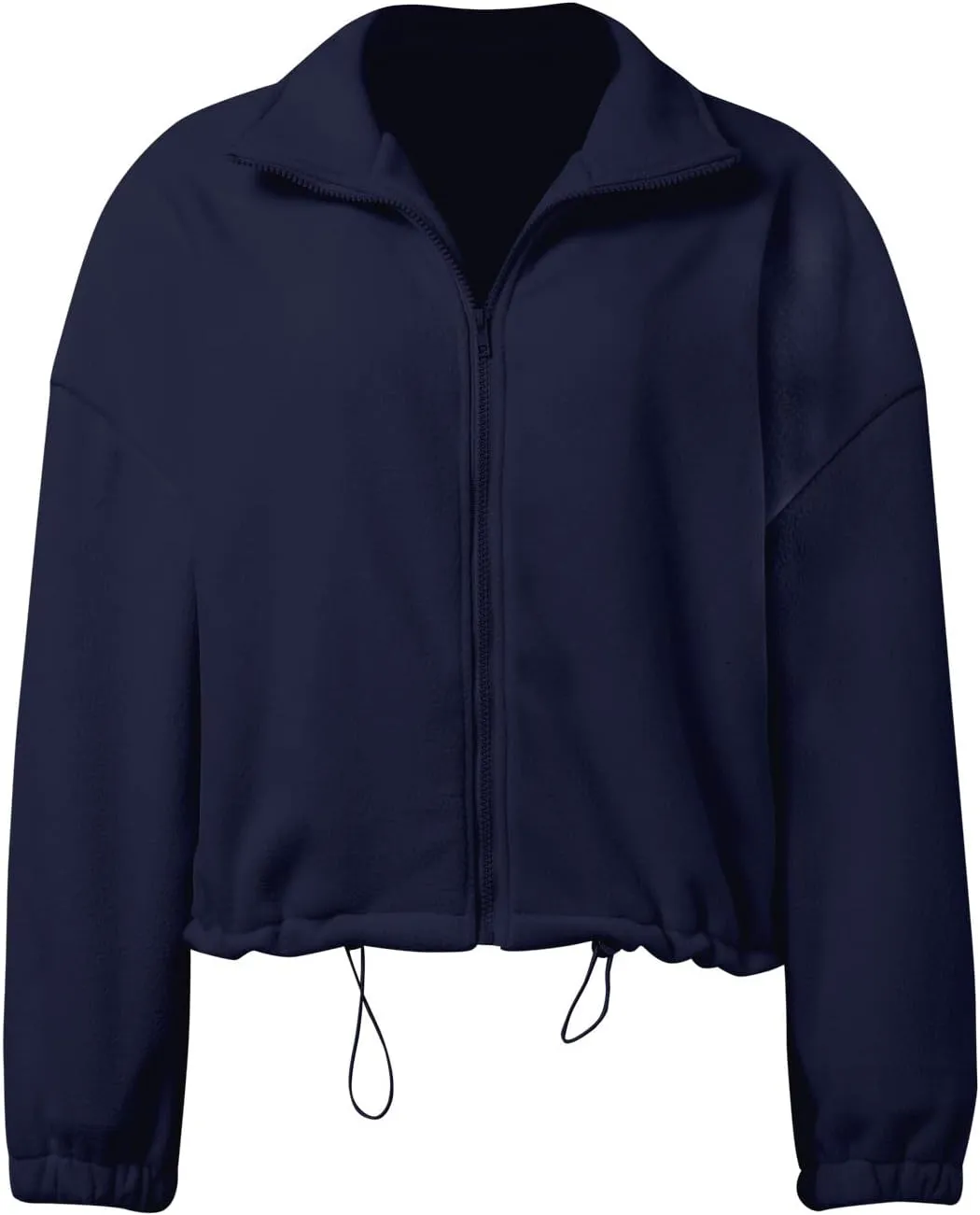 Zip Up Hoodie for Women Oversized Sweatshirt Fleece Cropped Jacket Trendy Fleece Jacket 2024