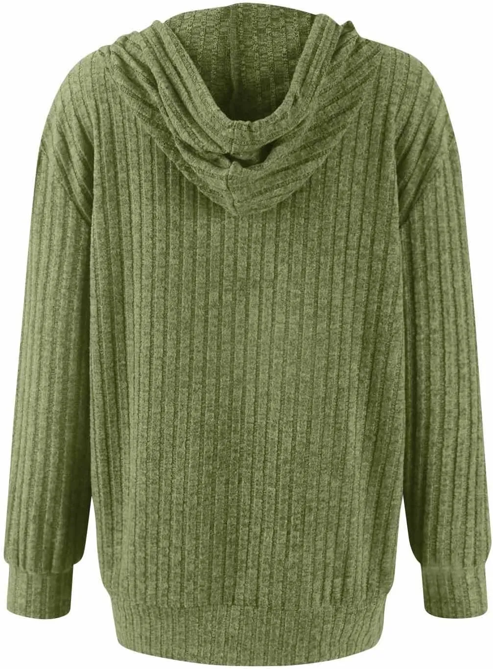 Zip Up Hoodie Women Oversized Sweaters Hoodies Casual Drawstring Lightweight Knit Workout Zip Up Jackets with Pockets
