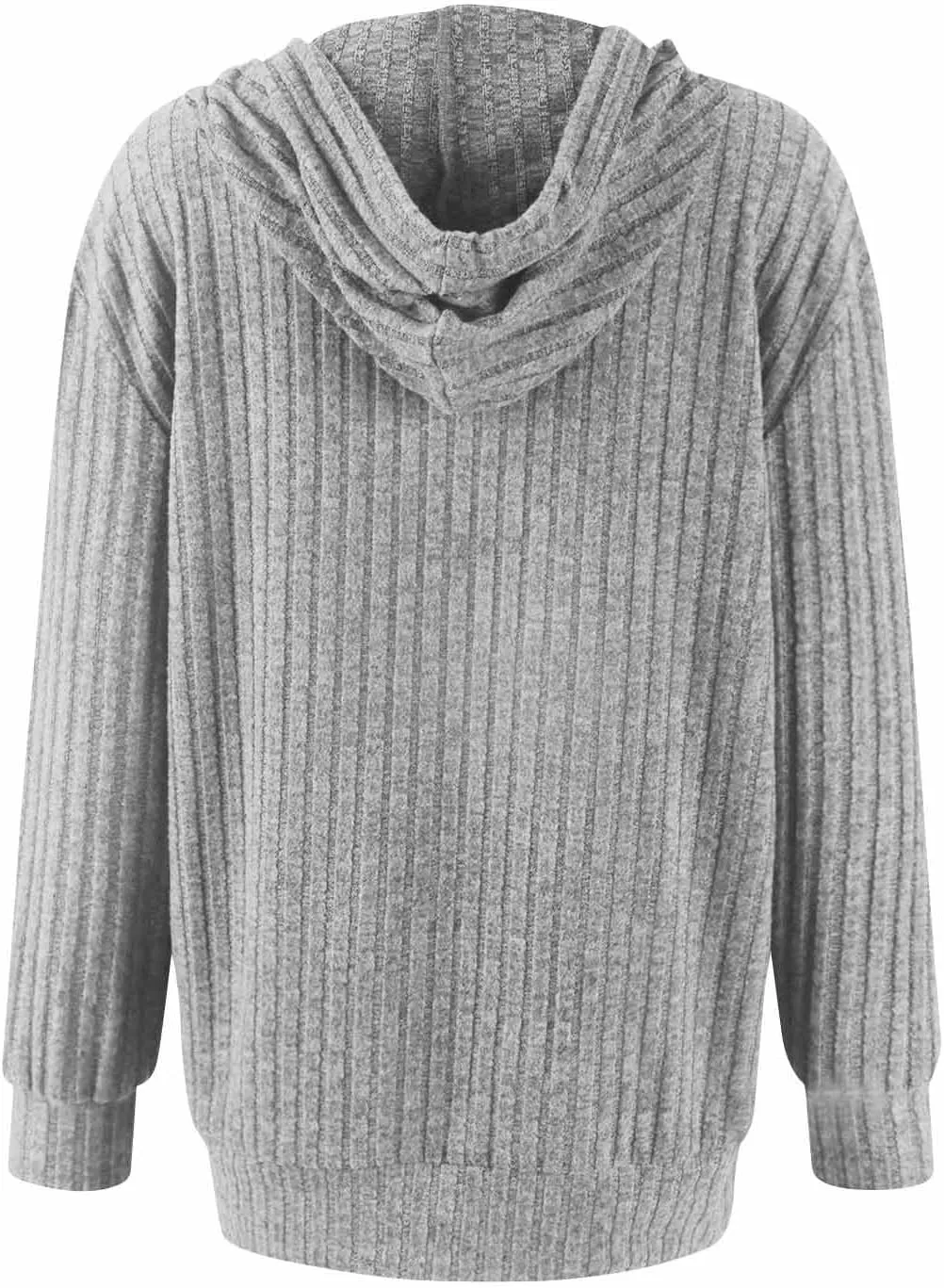 Zip Up Hoodie Women Oversized Sweaters Hoodies Casual Drawstring Lightweight Knit Workout Zip Up Jackets with Pockets