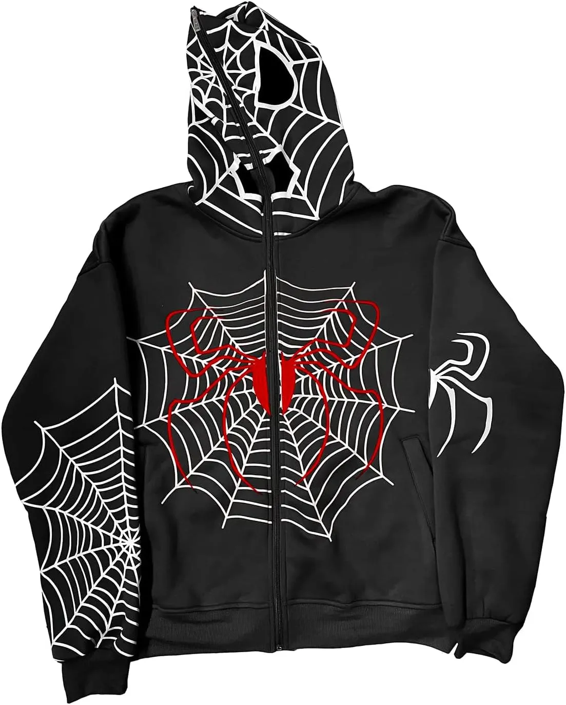 ZKXYFFS Womens Rhinestone Hoodies Y2k Gothic Punk Full Zip Up Over Hoodies Graphic Printed Sweatshirt Cute Oversized Jacket